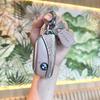 BMW Key Case: Compatible with X1, X2, X3, X4, X5, New 1 Series, 3 Series, 5 Series. Blade Style Shell with Women's Buckle Bag.