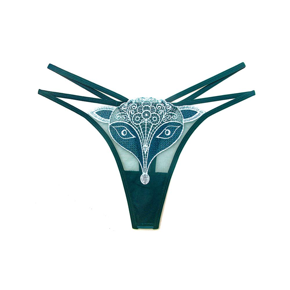 Erotic Panties Women Sexy Embroidery Thongs Transparent Hollow Girls Underwear Bikini Cute G-Strings