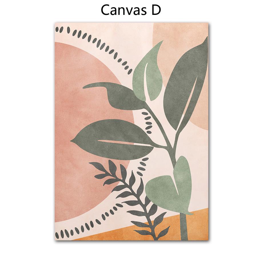 Boho Abstract Geometry Leaf Plant Solar Line Arch Posters and Print Walls of Art Canvas Paintings Wall Panels Interior Decor Rooms