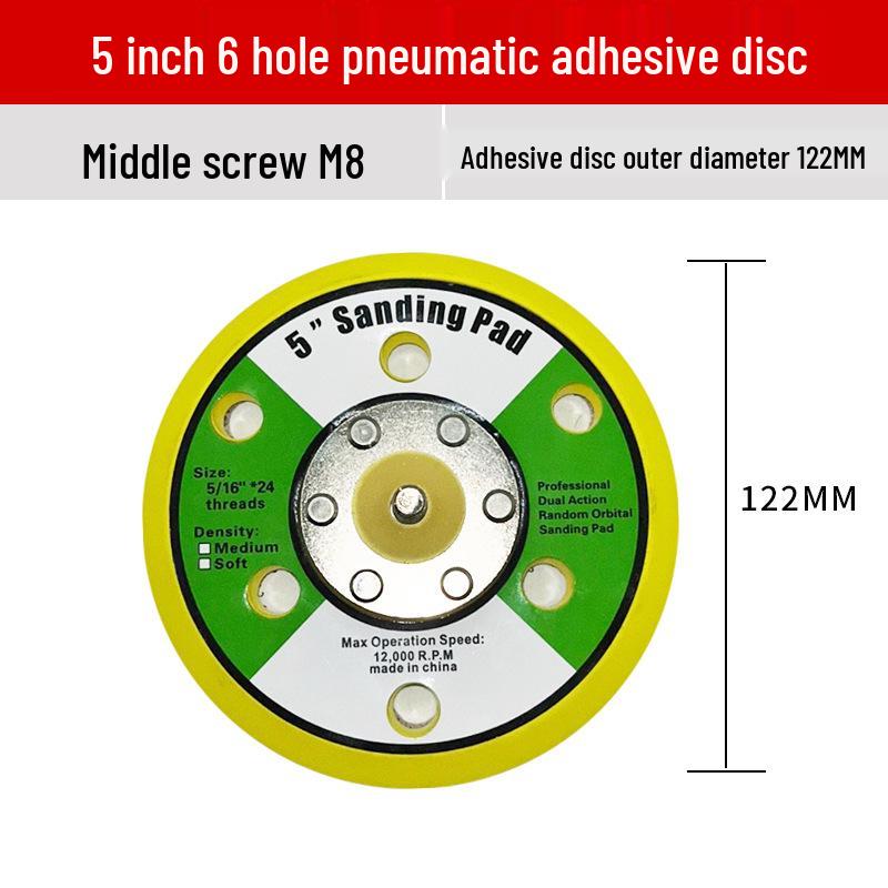Flocked Self-Adhesive Sanding Discs (3" 4" 5" 7") for Electric and Angle Grinders with Pneumatic Suction Cup