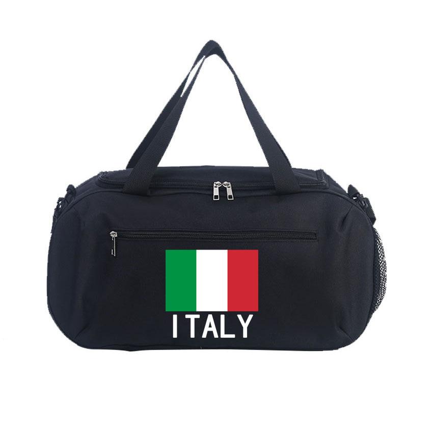 Waterproof Gym Bags Taekwondo Swimming Fitness Bag Italy Map Printed Large Capacity Portable Travel Bag Yoga Basketball Bag