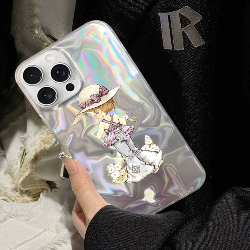 Sarah Kay Girls Cute Phone Case For IPhone 16 15 14 13 12 11 Pro Max Mini X Xs XR Transparent Case