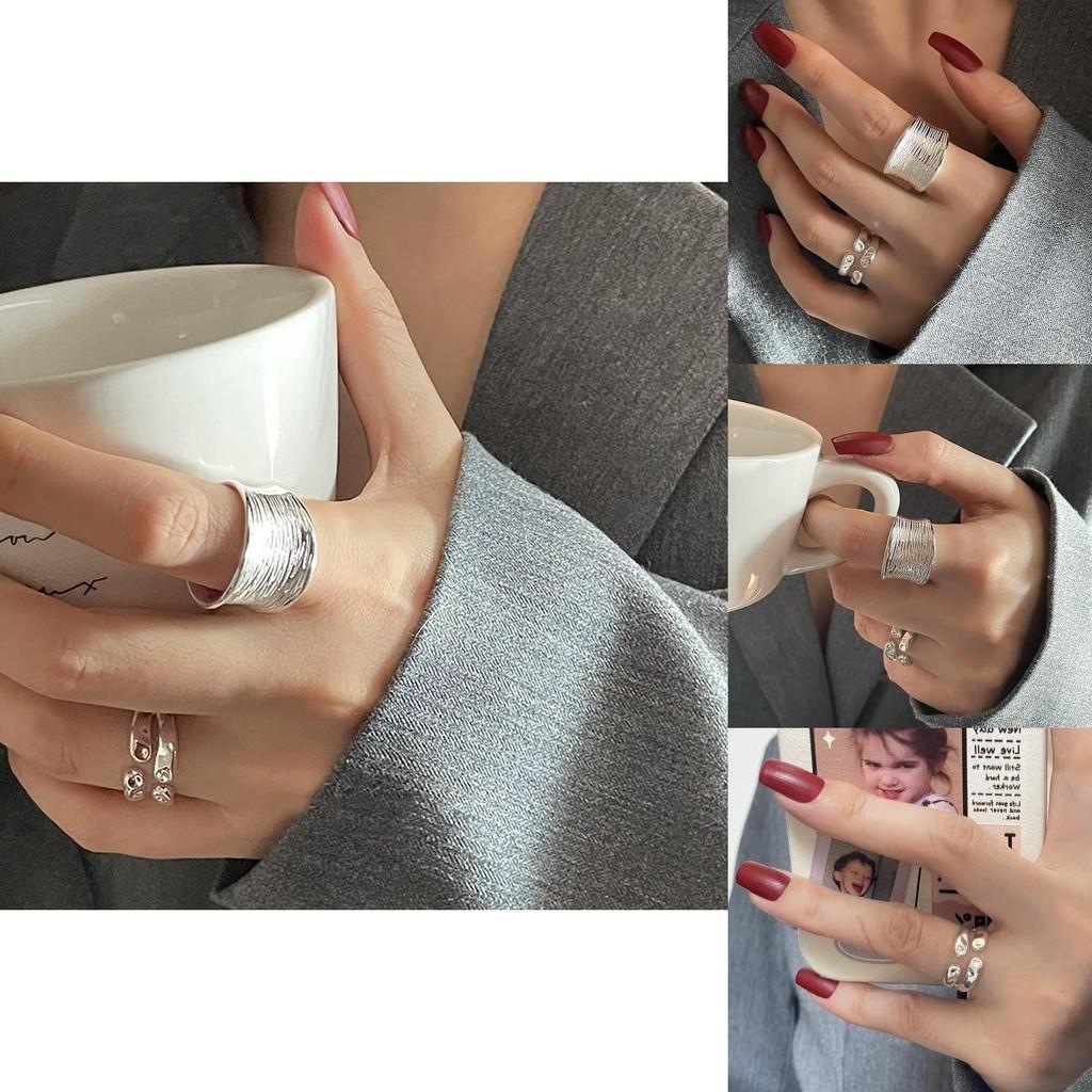 Exquisite Geometric Adjustable Copper Ring For Women In Chic Ins Style Perfect For Fashionable Outfits And Casual Wear