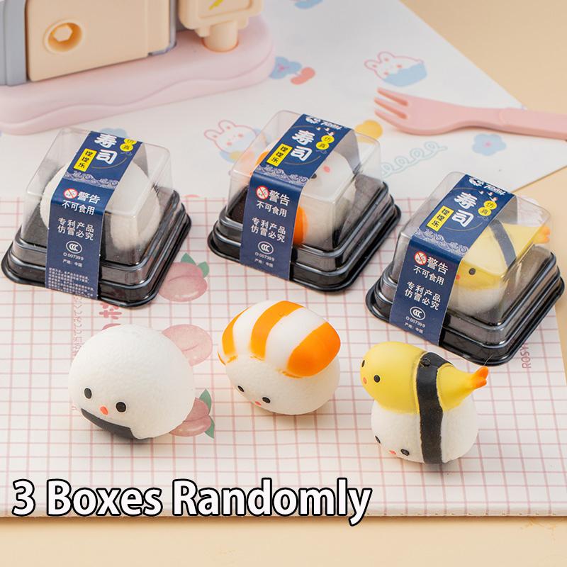 Sushi Squishy Essenssimulation Spielzeug Weicher Sensorischer Knetball Anti-Stress-Ball Mochi Squishy Abreagier-Entlüftungsspielzeug Party-Geschenktüten-Füller