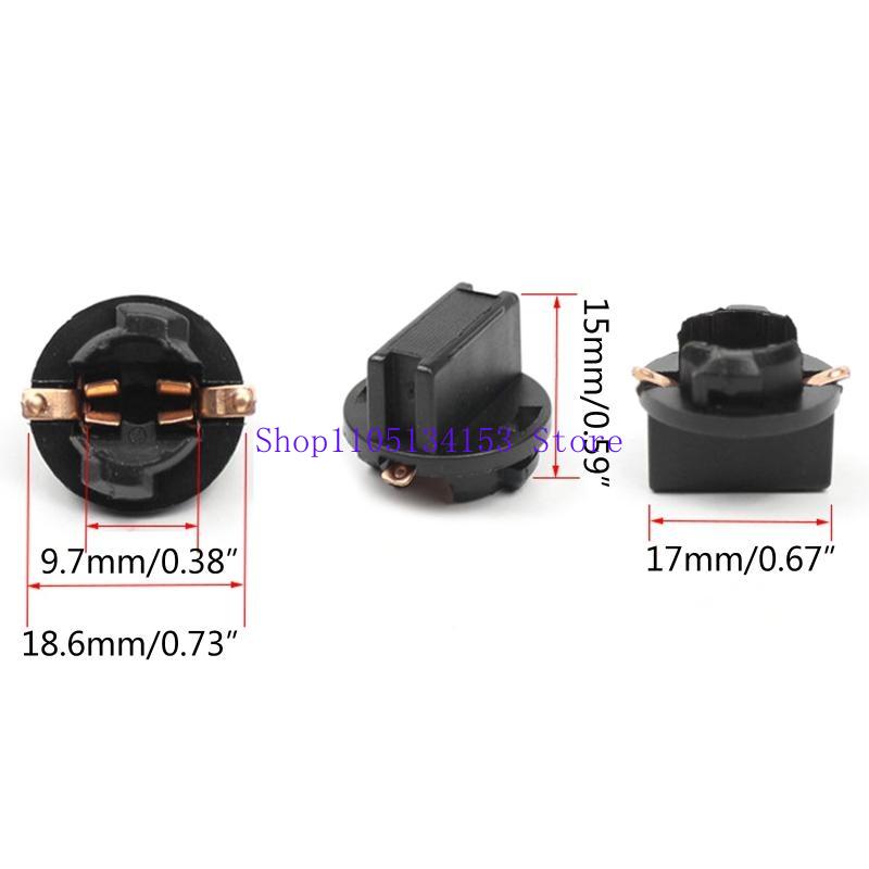 kl23 10Pcs T10 Socket Instrument Panel Cluster Plug Lights Auto Bulbs Base
