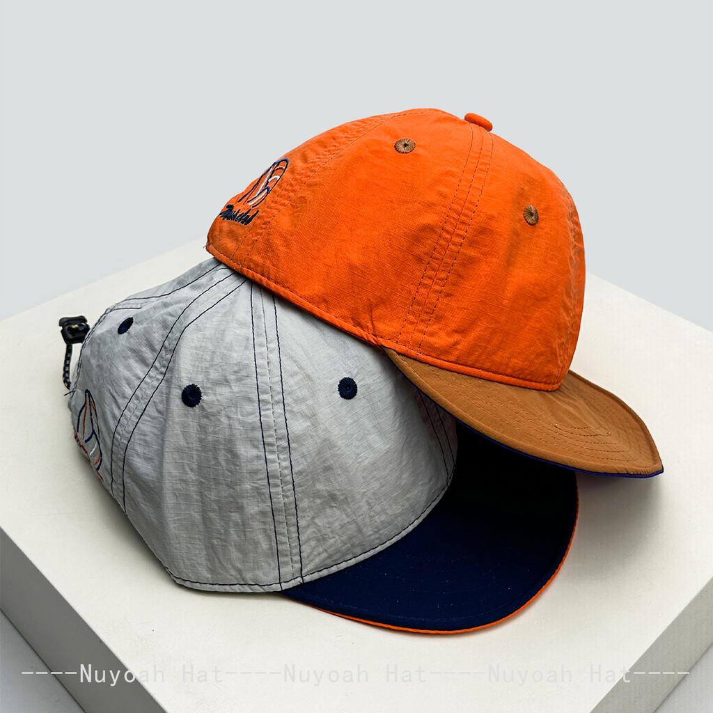 Schnelltrocknende Farbblock-Buchstaben Baseballkappen Sonnenschutz Outdoor Neue Herren Damen Vielseitig Faltbar Flache Schirmmützen Mode Schirmmützen ins