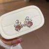 French Pearl Beads Zircon Pearl Stud Earrings - Elegant and Versatile High-End Accessories