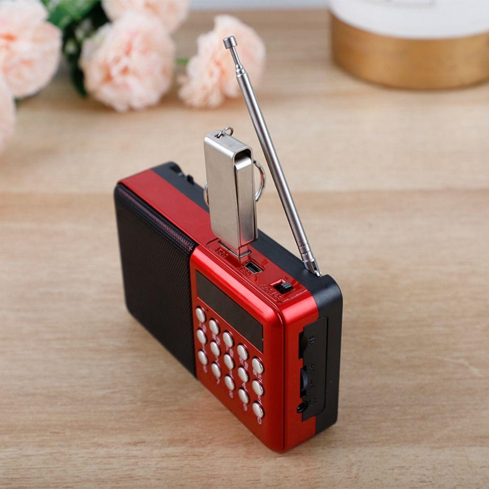 MicroSD Card Slot Music Player Rechargeable FM Radio Multifunctional MP3 Radio  Home Entertainment
