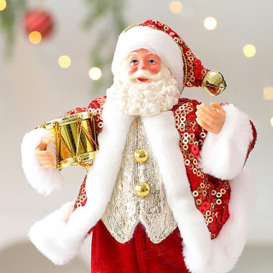 Christmas Santa Claus Doll Decoration Handcrafted Home Office Xmas Tree Santa Figurine Hanging Ornament Holiday Party Pendant