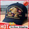 Adjustable Washed Cotton Baseball Cap Vintage Tribute Patriotic Trucker Hat US 250th Anniversary Cap Trucker Hat for Men & Women