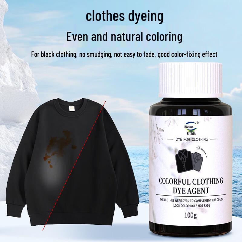 BISELOAE Black Fabric Dye & Color Fixer Set