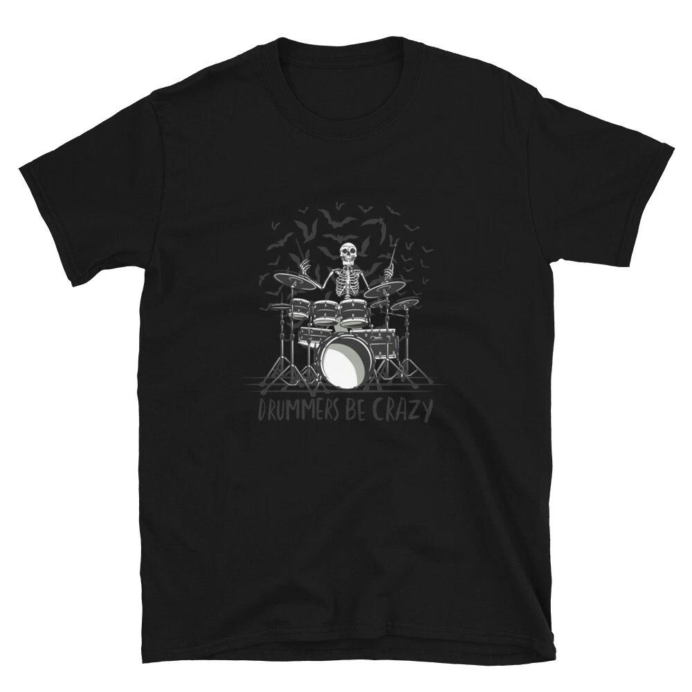 Skeleton Drummer & Bats T-Shirt M