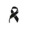 New Black Memorial Black Ribbon Brooch Queen Souvenir Ribbon Bow Pin Alloy Clothes Accessories For Funerals and Mourning