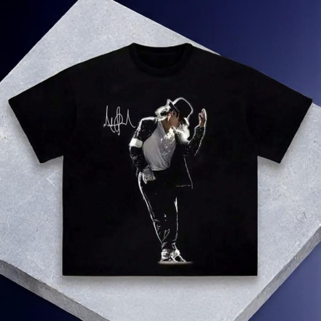 2026 Lato Michael Jackson Retro Nostalgiczna Muzyka Sztuka Grafika Bawełniany Ubranie Na Festiwal Codzienne Noszenie