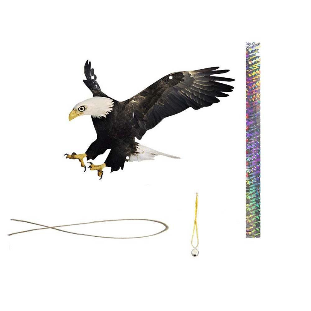 2D Flat Fake Bird Scare Device Acrylic Bird Repeller Bird Repel Owl Scarecrow Garden Decoration