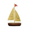 Smooth Sailing Sailboat Figurine Wine Cabinet Ornament & Desk No Smoking Sign