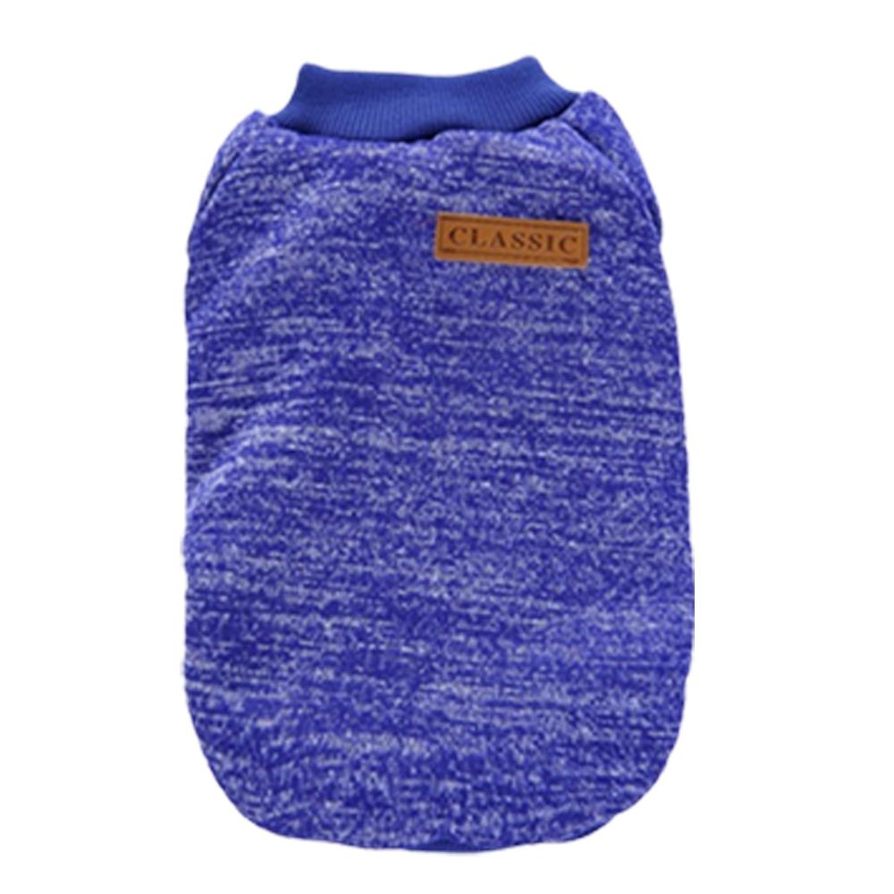 Fleece-Lined Thermal 2-Leg Pet Hoodie for French Bulldogs & Teddy, Winter Knit Sweater Small Medium Dogs Cats