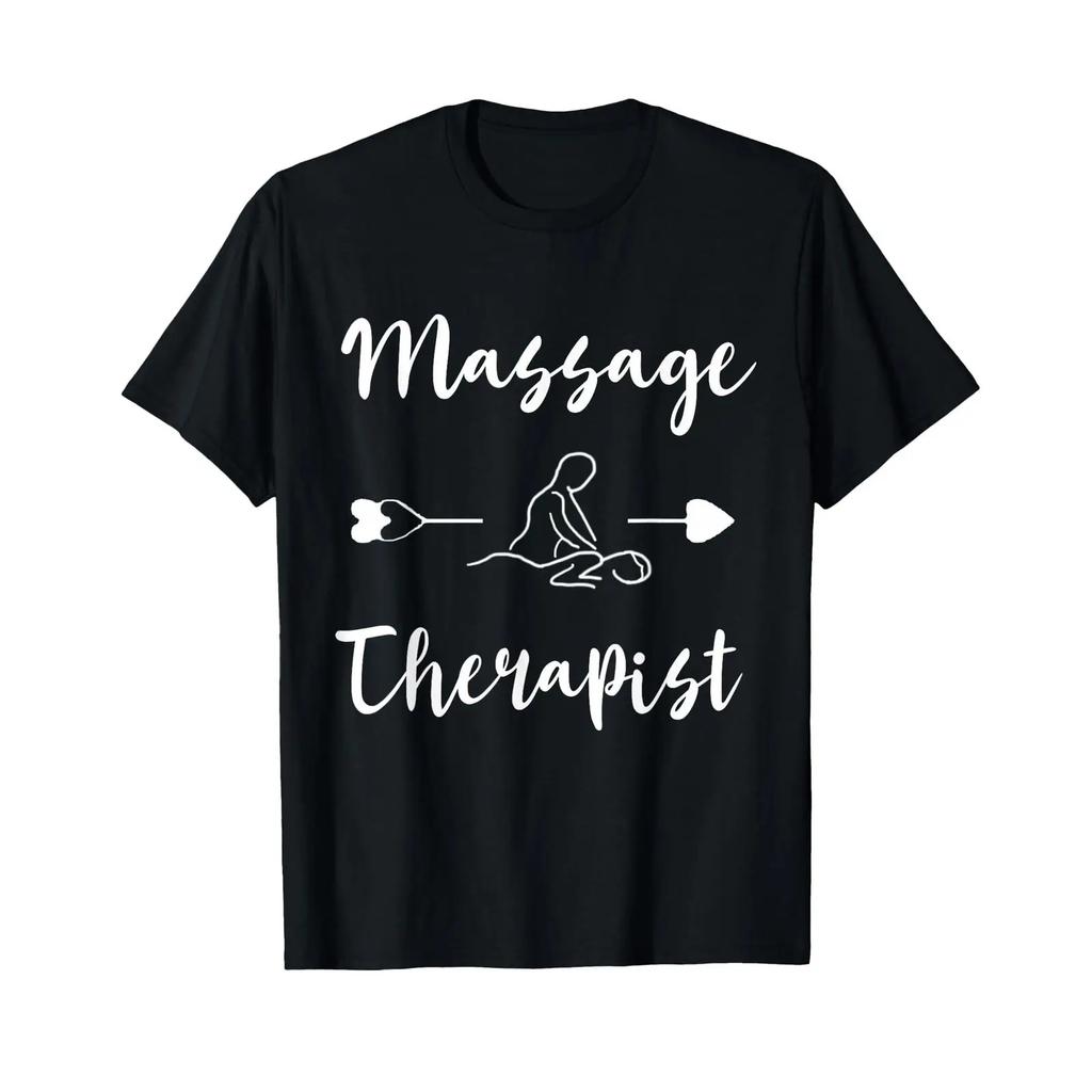 Massage Therapist Spa Masseur Licensed T Shirt vintage Washed Slightly Unisex fashion streetwear Casual graphic Versatile