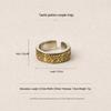 Men's Taotie Pattern Wedding Rings: Daoist Culture & Classic Mythical Beasts Brass Rings for Couples