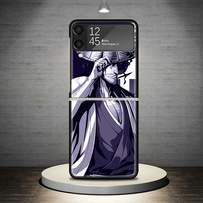 Bleach Kyoraku Shunsui Phone Case For Samsung Galaxy Z Flip 7 6 5 4 3 5G Shockproof Cover Z Flip7 Flip6 ZFlip5 Flip3 Flip4 Luxur