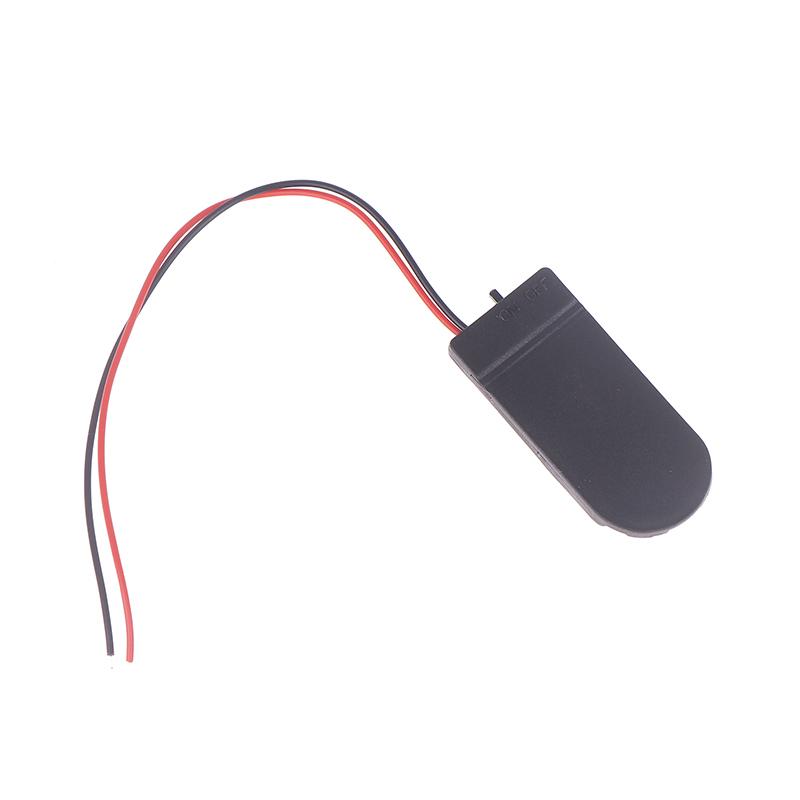 10Pcs For Cr2032 Button Coin Cell Battery Holder Case Cover With On-Off Switch+10/15Cm Leads Wire Battery Box Dual Slots