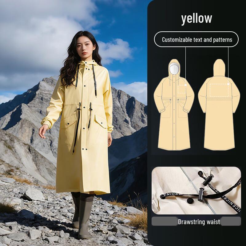 Kuaichi Fashion Belted Windbreaker Raincoat XL