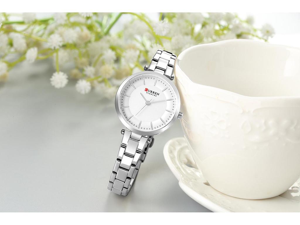 CURREN 9054: Women's Ultra-Thin Waterproof Quartz Watch with Small Round Dial
