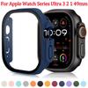 Tempered Glass+Cover For Apple Watch Ultra 3 2 1 49mm PC Bumper Screen Protector Case for iWatch Series Ultra 3 49mm Accessories