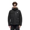Fila Fusion Trendy Long Fashion Loose Hooded Warm Down Jacket Men outerwear Deep-Black T11M241916F-BK