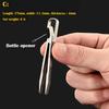 TC4 Titanium Alloy Tweezers Pick Up Clamping EDC Multipurpose Gadget Professional Outdoor Tool  Bottle Opener Crowbar