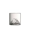 Bicchiere da Vino per Whiskey, Bicchiere da Birra Trasparente per Feste Bar, Tazza da Caffè Multiuso, Bicchiere in Vetro Borosilicato ad Alta Resistenza Montagna Innevata