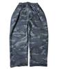 SK8ER ROCK Cut Off Camouflage Sweat Wide Pants ((Gray))