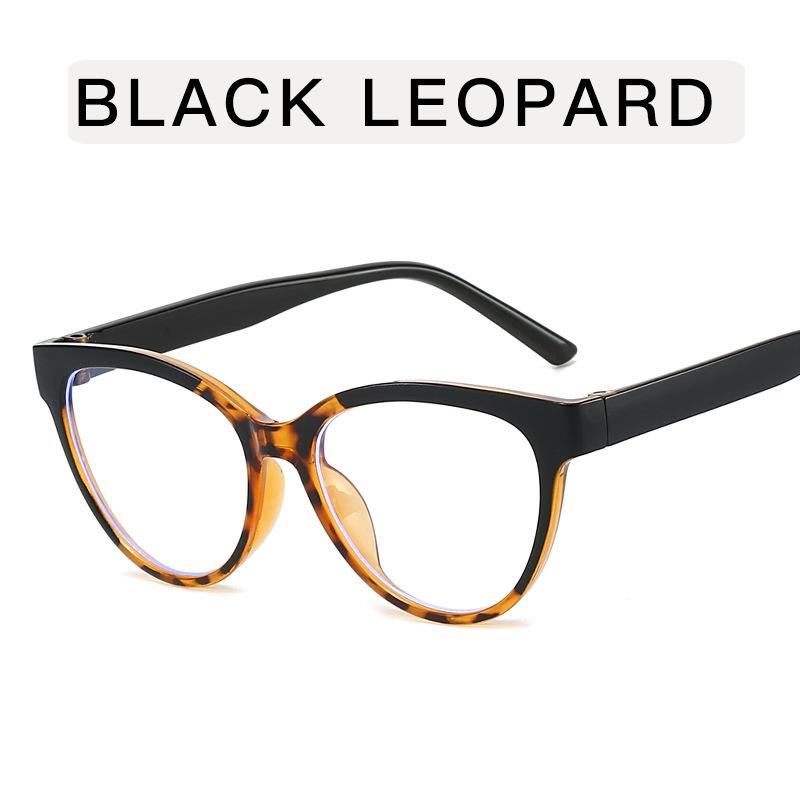 Fashion Stylish Eyeglasses Women Cat Eye Shape Blue Light Blocking Glasses for Women European American Decorative Glasses