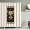 Gothic Tarot Death Shower Curtain Dark Academia Halloween Decor Macabre Horror Tapestry Spooky Room Divider Bathroom Set