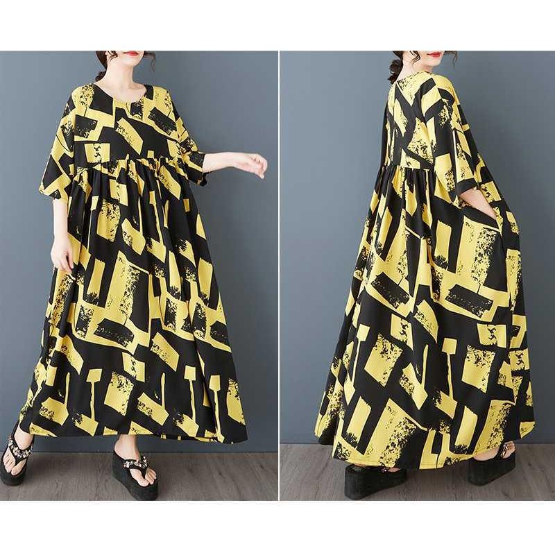 Sommer Retro Lockerer Rock Lässiges Modekleid für Frauen