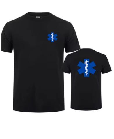 EMT Emergency Ambulance Print T-Shirt Men's Fashion Summer Streetwear T-Shirt Casual Sports Short Sleeve Shirt