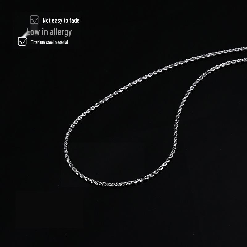 

Мужская хип-хоп титановая стальная цепочка - Модная, не тускнеющая цепочка для парней