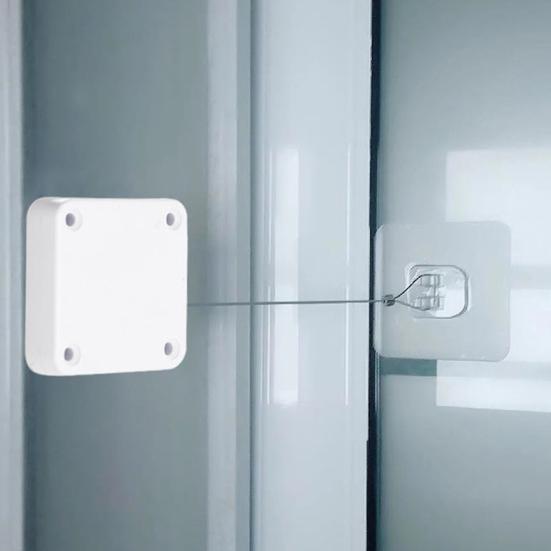 1 Set Door Closer Punch-free 500g/800/1000g Tension Drawers Drawstring Door Closer Bracket Home Supplies