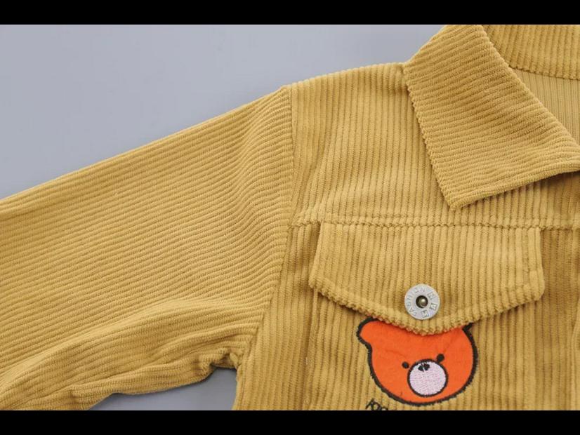 Dreiteiliger Anzug mit Cartoon-Pullover für Jungen: Frühjahr/Herbst 2024 Kollektion für 0-5 Jahre, Langarm