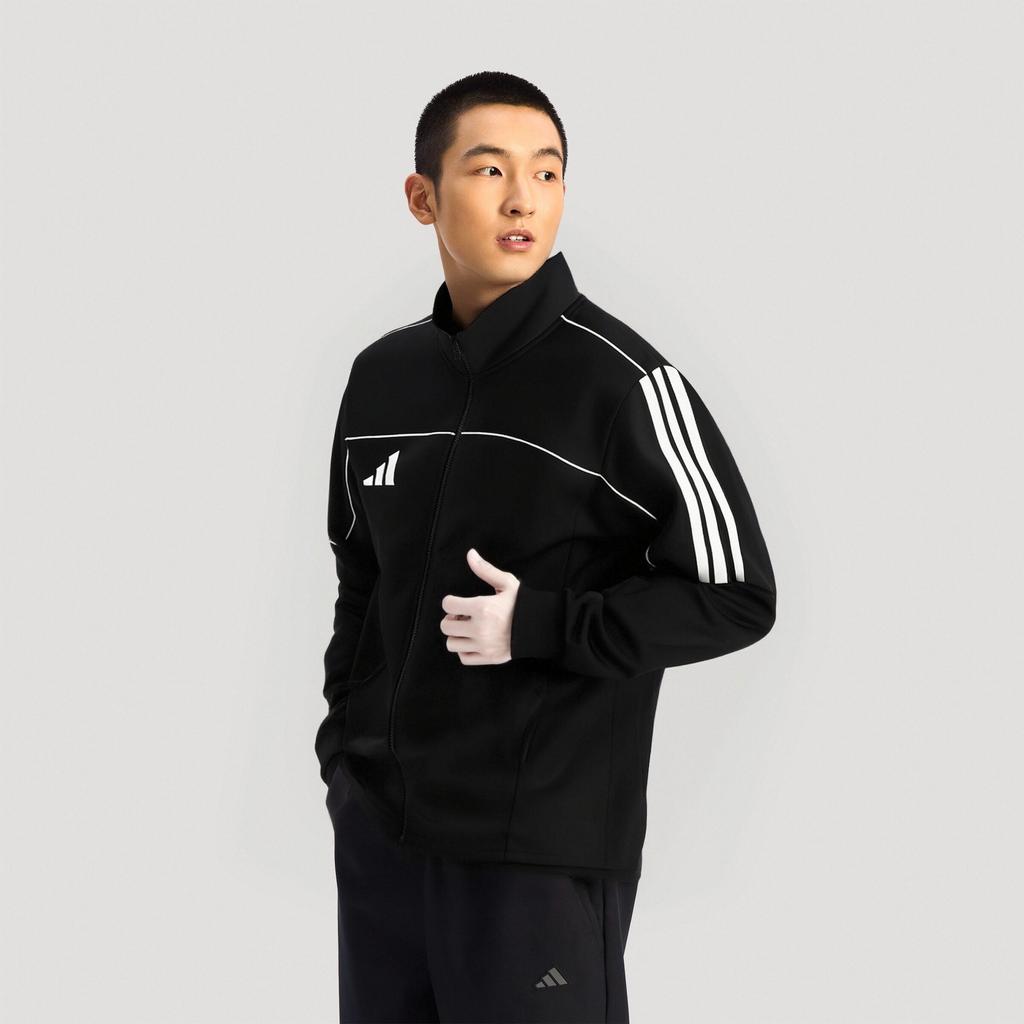 Adidas Jackets Unisex Black Stand Collar Moderate Other TR401CS-BW