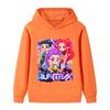 Winter New Witch Hunting Group Printed Large Pattern Children's Boys Girls Cute Fashionable Warm Hooded Sweatshirt