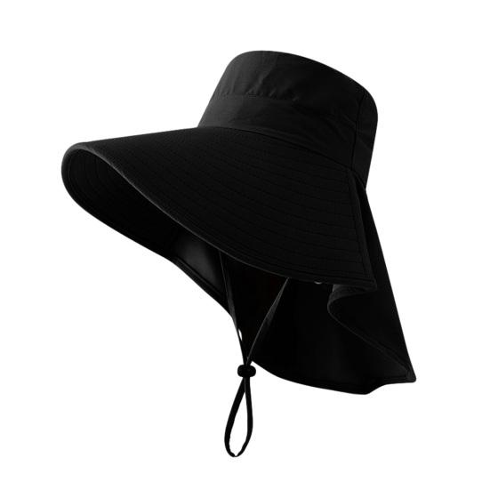 Large Brim Bucket Hat, Outdoor UPF 50+ UV Sun Protection Hat, Waterproof Breathable Face Neck Flap Cover Folding Sun Hat for Men, Women