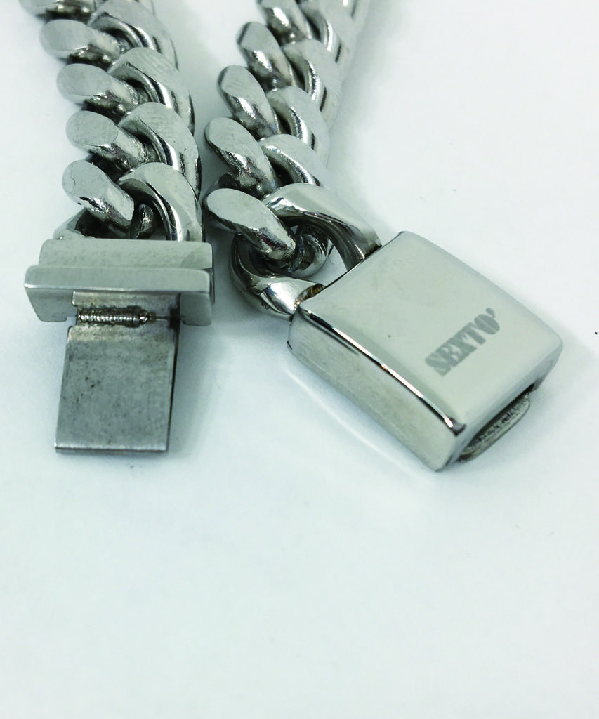 Sexto [Bracelet][Surgical Steel] 130 Rdc Chain Bracelet Silver