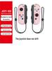 Colorful RGB Switch Joy-Con Left & Right Controllers with Wake-Up, Bluetooth 5.2, Vibration, and Motion Control.