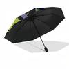 Maleficent, Sorcery Themed Automatic Opening and Closing Umbrella, Brightly Colored 8-rib Portable Umbrella, Suitable for Men and Women, A Perfect Gif
