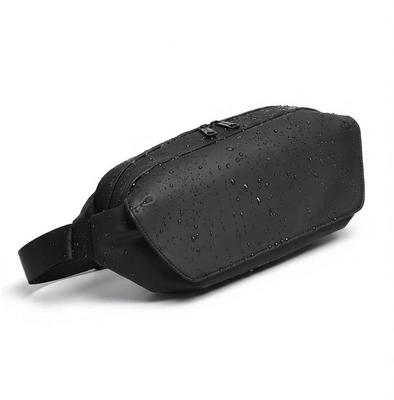 Bolsa de Cintura e Transversal Cedar Eight Impermeável com Fecho Magnético e Gancho para Chaves Masculina, Fivela Repelente à Água, Leve, Bolsa de Ombro Único, Bolsa, (Preto)