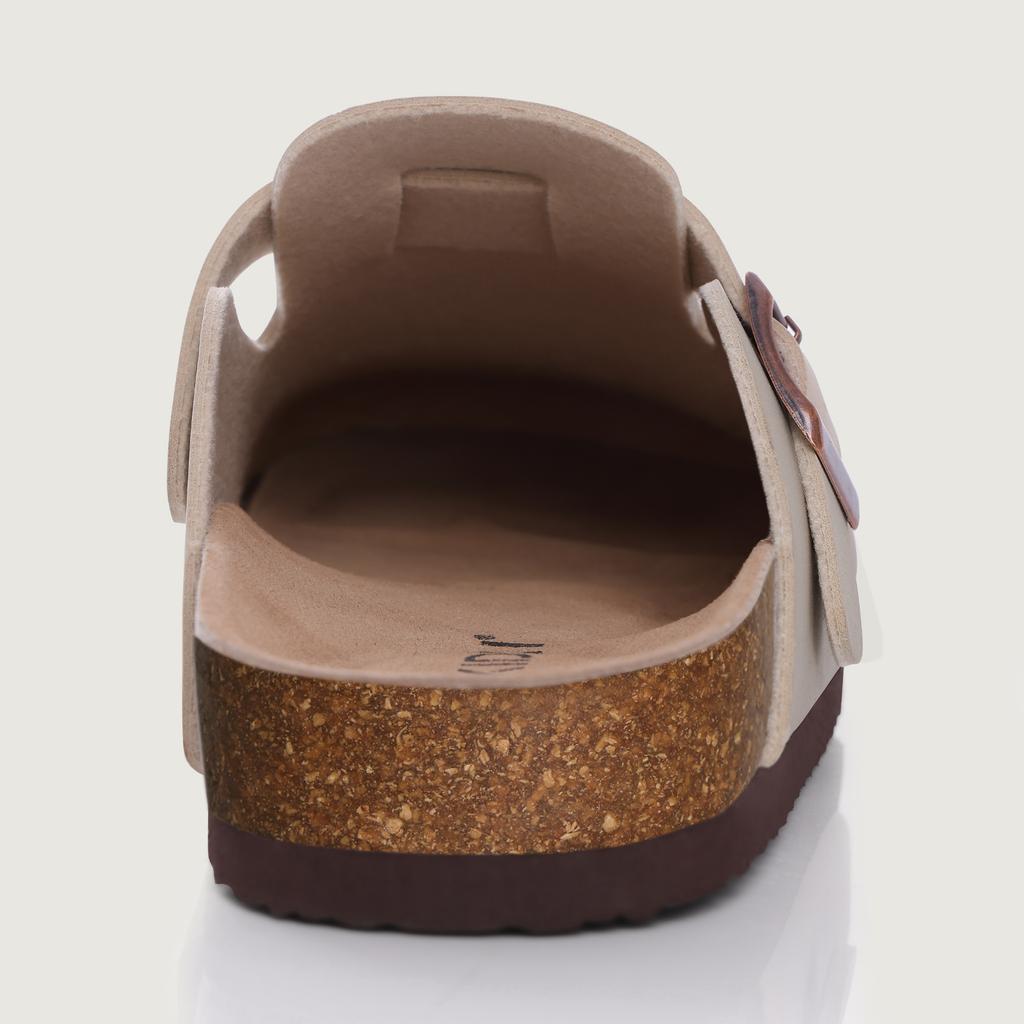 fashion Shevalues New Fashion Men's Leather Clogs Slippers Classic Cork Slippers Women Clogs Mules Outdoor Beach Sandals Casual Slides