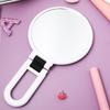 BESTOYARD Handheld Magnifying 10x Large Magnifying Mirror with Tabletop Stand Folding Makeup Round Mirror, Mirror, Magnification, Double-Sided Mirror,