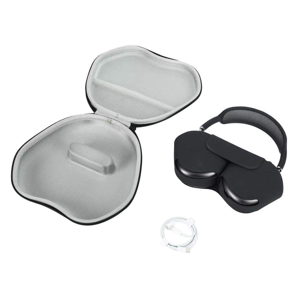 For Airpods Max Bluetooth-compatible Earphone Storage Bag EVA Hard Portable Wireless Headphone Shockproof Protective Cover Case