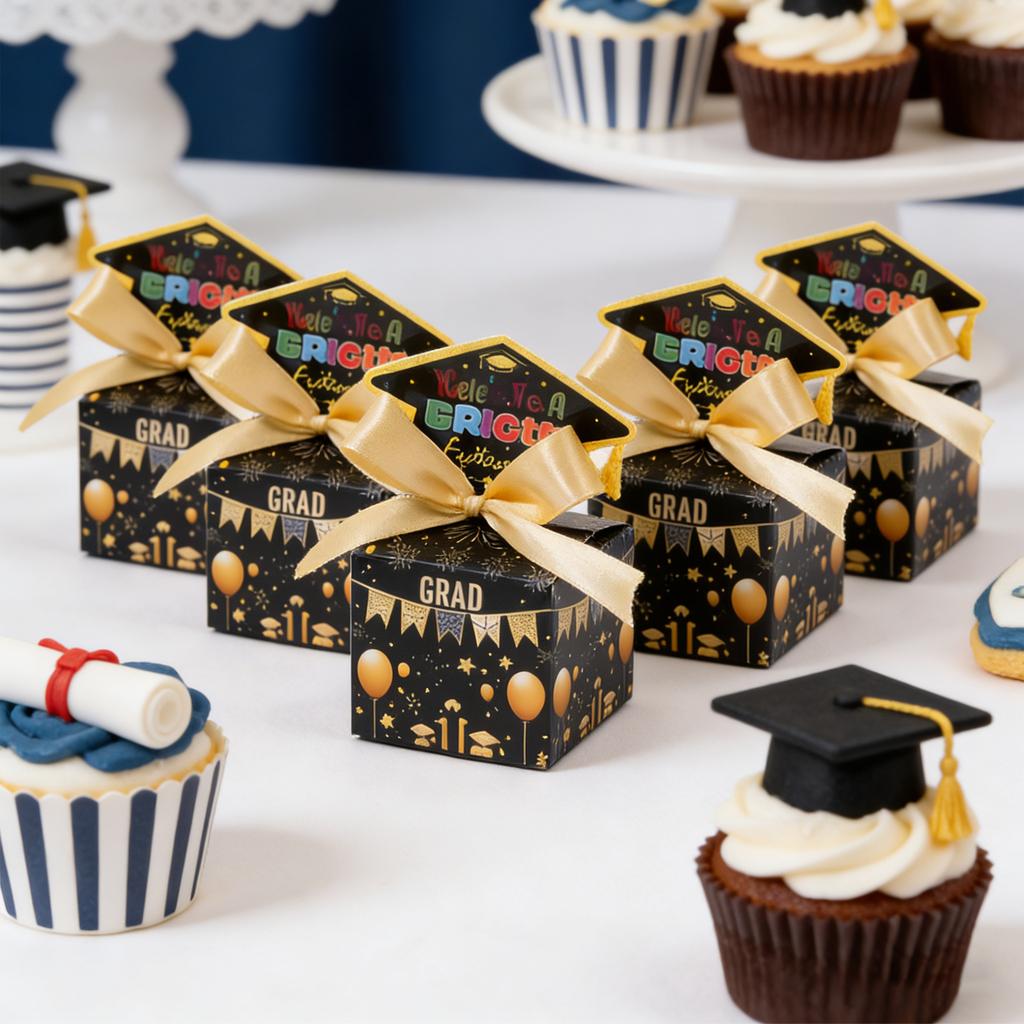 Graduation Party Candy Boxes, Graduation Outfit Boxes, Holiday Gift Boxes, Baking Cookie Bags